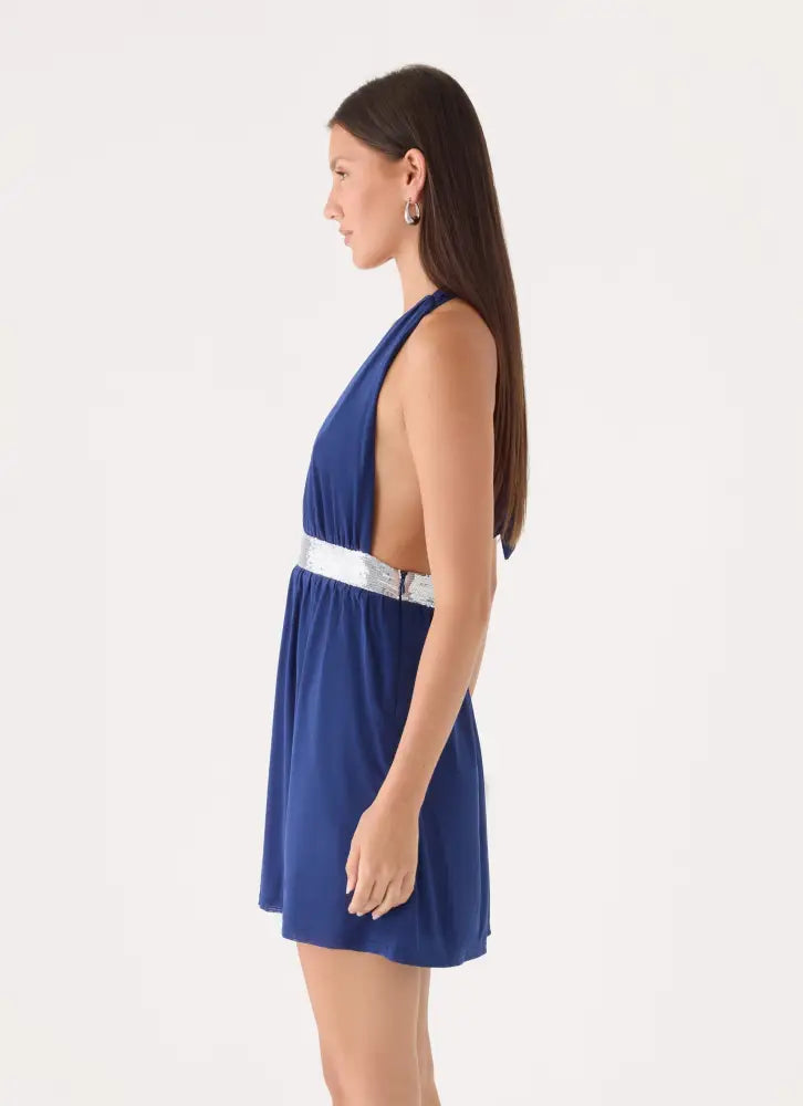 Alyvia Mini Dress - Rich Blue - Mini Dresses
