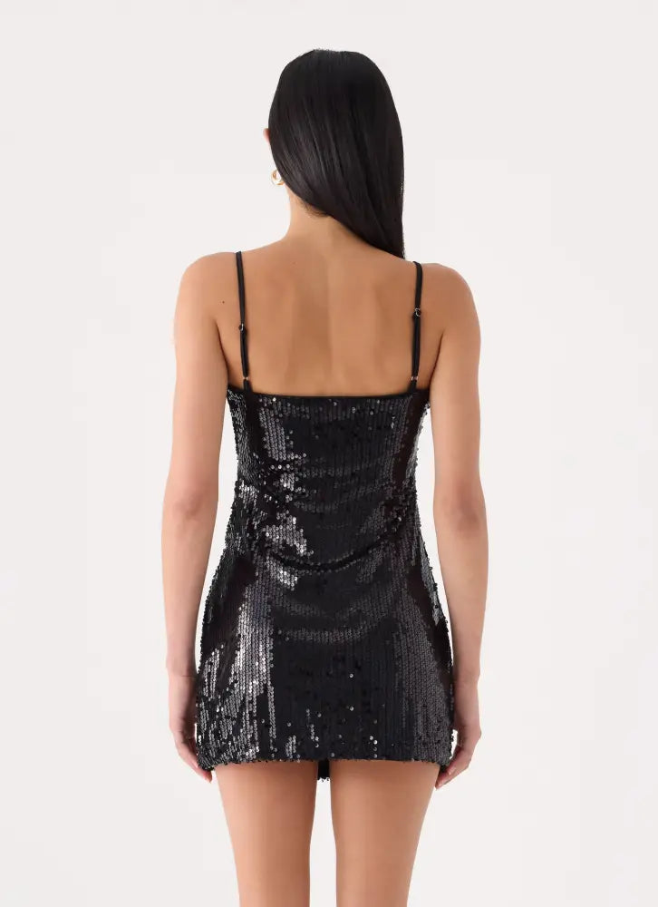 August Mini Dress - Black - Mini Dresses