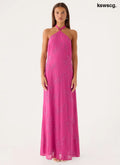 Cliffs Edge Maxi Dress - Berry Kiss - Maxi Dresses