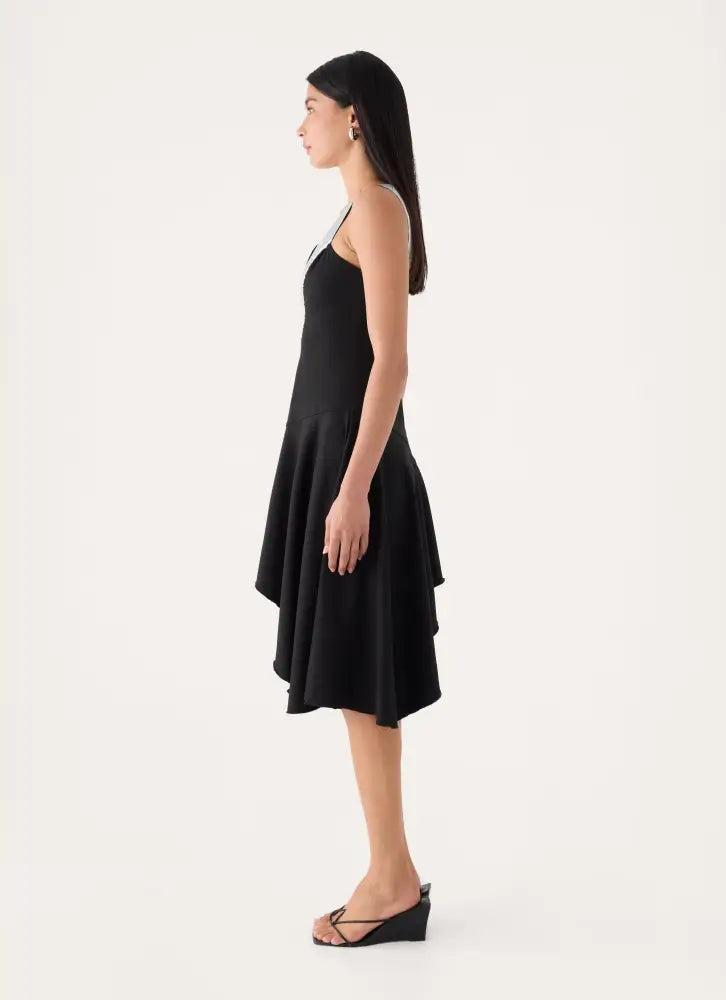 Eluna Midi Dress - Black - Midi Dresses