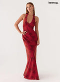 Freja Maxi Dress - Cherry Rose - Maxi Dresses