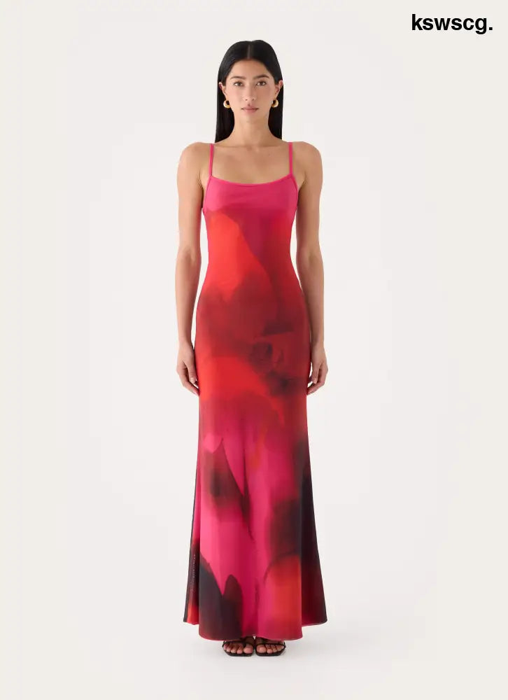 Freyah Maxi Dress - Pink Violet Bloom - Maxi Dresses
