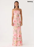 Iroha Strapless Maxi Dress - Blooming Spring - Maxi Dresses