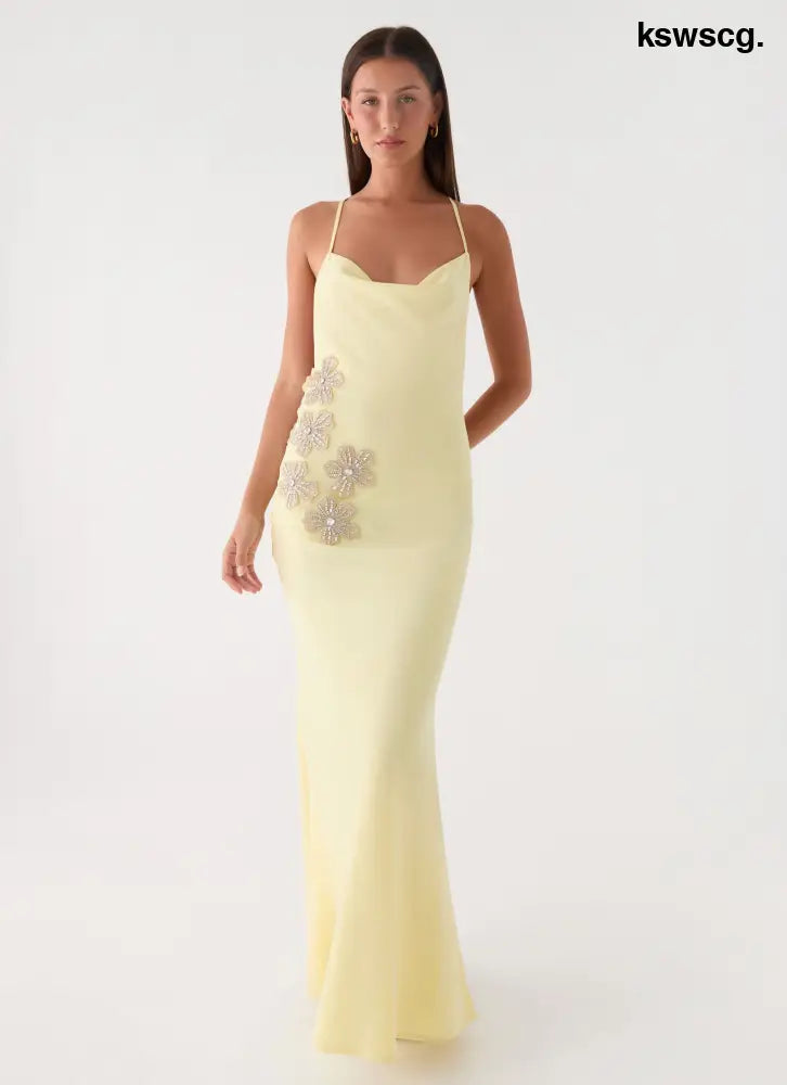 Joella Maxi Dress - Yellow - Maxi Dresses