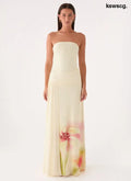 Palomar Strapless Maxi Dress - Soft Lily - Maxi Dresses