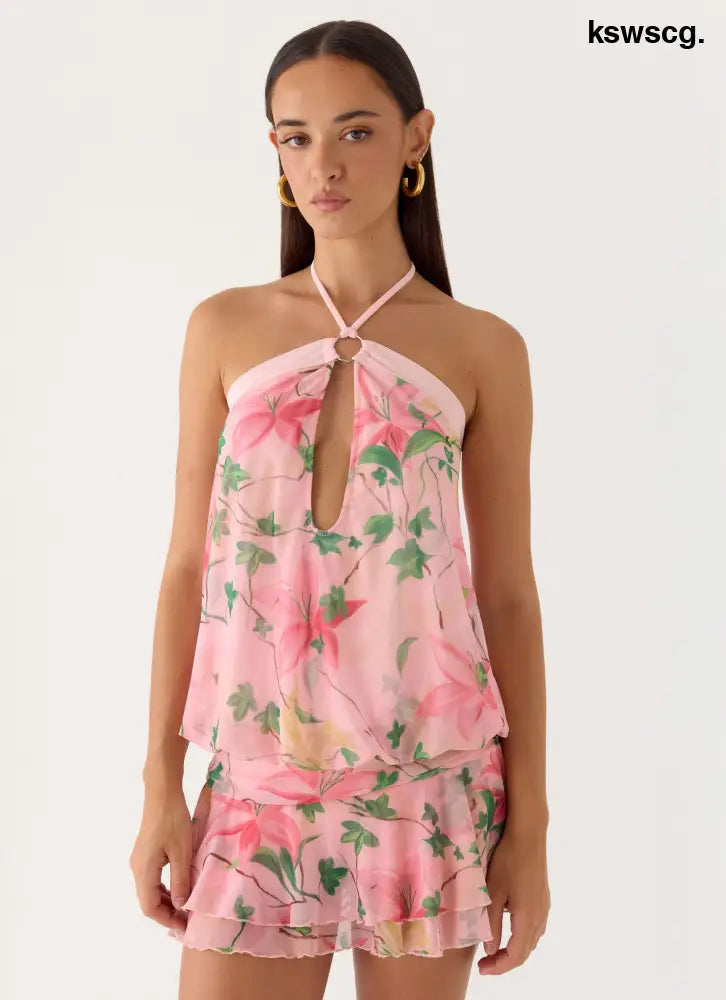 Telling You Mini Dress - Blooming Spring - Mini Dresses